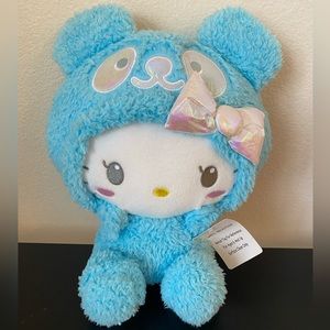 Hello Kitty, Blue & White, Toy, Cute